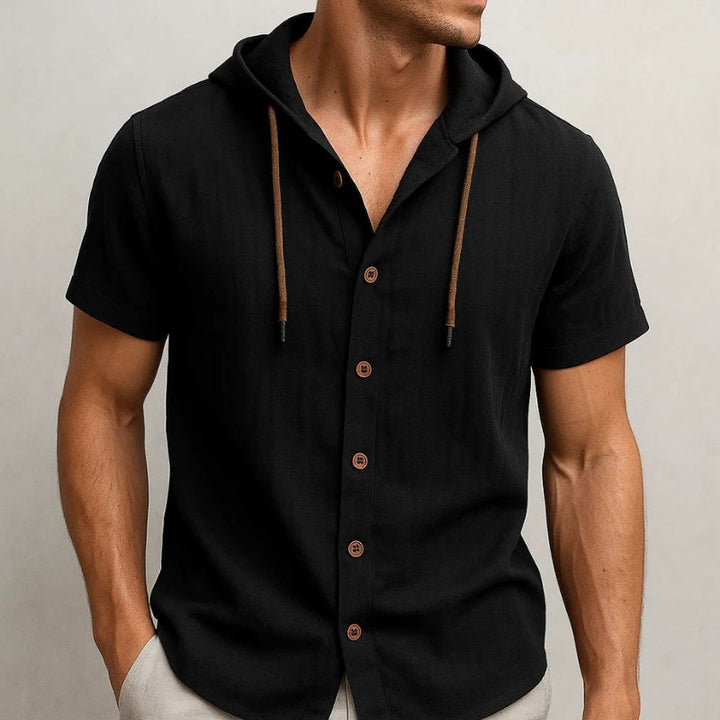 Cavo Linen Hoodie Shirt