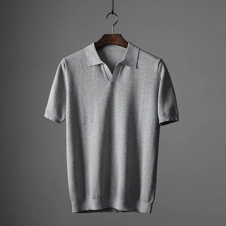 Lennox Knit-Collar Polo